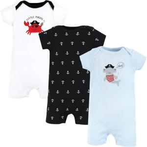 image:imageHudson Baby Unisex Cotton RompersPirate Shark
