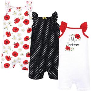 image:imageHudson Baby Unisex Cotton RompersPoppy Daisy