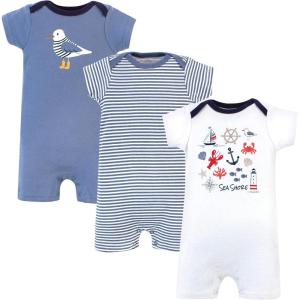 image:imageHudson Baby Unisex Cotton RompersSea Shore