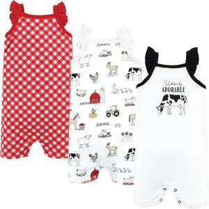 image:imageHudson Baby Unisex Cotton RompersUdderly Adorable