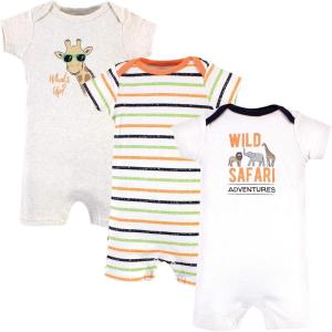 image:imageHudson Baby Unisex Cotton RompersWild Safari
