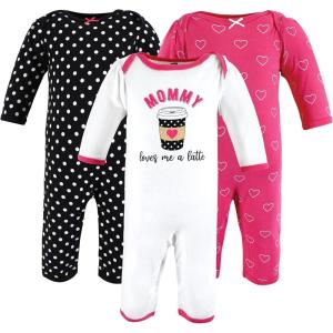 image:imageHudson Baby Unisex baby Cotton Coveralls Mommys Latte 69 Months Mommys Latte 69 Months US
