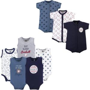 image:imageHudson Baby babygirls Cotton Bodysuits and Rompers 8pieceBaseball