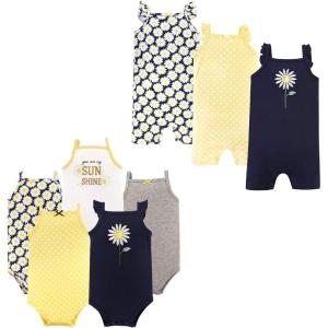 image:imageHudson Baby babygirls Cotton Bodysuits and Rompers 8pieceDaisy