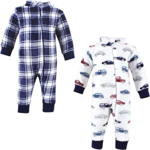 image:imageHudson Baby babygirls Plush JumpsuitsCars