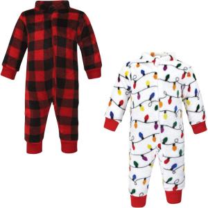 image:imageHudson Baby babygirls Plush JumpsuitsChristmas Lights
