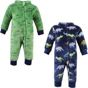 image:imageHudson Baby babygirls Plush JumpsuitsDinosaurs