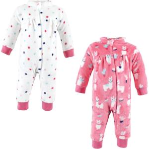 image:imageHudson Baby babygirls Plush JumpsuitsLlama