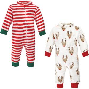 image:imageHudson Baby babygirls Plush JumpsuitsRudolph