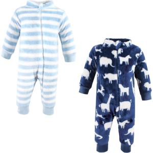 image:imageHudson Baby babygirls Plush JumpsuitsSafari Silhouette