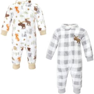 image:imageHudson Baby babygirls Plush JumpsuitsWoodland
