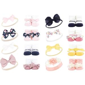image:imageLuvable Friends Unisex Baby Cotton Bandana BibsBlue Blush Floral Pink Yellow Flower