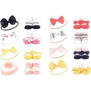 image:imageLuvable Friends Unisex Baby Cotton Bandana BibsPink Yellow Flower Coral Stripe