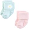 image:imageHudson Baby Cotton Rich Newborn and Terry Socks Lemon Daisy