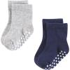 image:imageHudson Baby Infant Boy Cotton Rich Newborn and Terry Socks Blue Gray Basic 612 Months