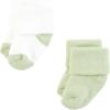 image:imageHudson Baby Infant Boy Cotton Rich Newborn and Terry Socks Blue Green Heel Toe 612 Months