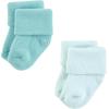 image:imageHudson Baby Infant Boy Cotton Rich Newborn and Terry Socks Blue Teal Neutral 612 Months