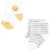 image:imageHudson Baby Infant Boy Cotton Rich Newborn and Terry Socks Sunshine And Clouds 612 Months