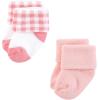 image:imageHudson Baby Infant Girl Cotton Rich Newborn and Terry Socks Coral Pretty Floral 06 Months