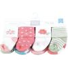 image:imageHudson Baby Infant Girl Cotton Rich Newborn and Terry Socks Coral Pretty Floral 612 Months