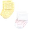 image:imageHudson Baby Infant Girl Cotton Rich Newborn and Terry Socks Lemon Daisy 612 Months