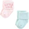 image:imageHudson Baby Infant Girl Cotton Rich Newborn and Terry Socks Little Love 612 Months