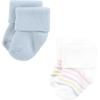 image:imageHudson Baby Infant Girl Cotton Rich Newborn and Terry Socks Pastel Sun And Rainbow 06 Months
