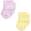 image:imageHudson Baby Infant Girl Cotton Rich Newborn and Terry Socks Pastel Sun And Rainbow 06 Months