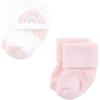 image:imageHudson Baby Infant Girl Cotton Rich Newborn and Terry Socks Pastel Sun And Rainbow 06 Months