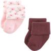 image:imageHudson Baby Infant Girl Cotton Rich Newborn and Terry Socks Pink Dainty Floral 612 Months