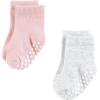 image:imageHudson Baby Infant Girl Cotton Rich Newborn and Terry Socks Pink Gray Basic 06 Months