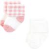 image:imageHudson Baby Infant Girl Cotton Rich Newborn and Terry Socks Pink Sage Rose 06 Months