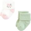 image:imageHudson Baby Infant Girl Cotton Rich Newborn and Terry Socks Pink Sage Rose 06 Months