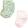 image:imageHudson Baby Infant Girl Cotton Rich Newborn and Terry Socks Pink Sage Rose 612 Months