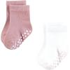 image:imageHudson Baby Infant Girl Cotton Rich Newborn and Terry Socks Soft Dots 1224 Months