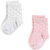 image:imageHudson Baby Infant Girl Cotton Rich Newborn and Terry Socks Soft Dots 1224 Months