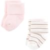image:imageHudson Baby Infant Girl Cotton Rich Newborn and Terry Socks Soft Pink Dot Stripe 06 Months