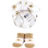 image:imageHudson Baby Infant Girls Turban and Socks Set One SizeGolden Daisy Outline