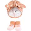image:imageHudson Baby Infant Girls Turban and Socks Set One SizePeace Love and Flowers