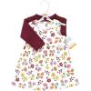 image:imageHudson Baby Infant and Toddler Girls Cotton Dress and Cardigan SetAutumn Floral