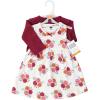 image:imageHudson Baby Infant and Toddler Girls Cotton Dress and Cardigan SetAutumn Rose