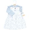 image:imageHudson Baby Infant and Toddler Girls Cotton Dress and Cardigan SetBaby Blue Blossom