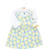 image:imageHudson Baby Infant and Toddler Girls Cotton Dress and Cardigan SetBlue Lemons