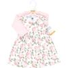 image:imageHudson Baby Infant and Toddler Girls Cotton Dress and Cardigan SetBlush Pink Floral