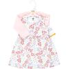 image:imageHudson Baby Infant and Toddler Girls Cotton Dress and Cardigan SetBright Pink Flower Field
