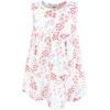 image:imageHudson Baby Infant and Toddler Girls Cotton Dress and Cardigan SetBright Pink Flower Field
