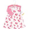 image:imageHudson Baby Infant and Toddler Girls Cotton Dress and Cardigan SetBright Pink Rose