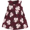 image:imageHudson Baby Infant and Toddler Girls Cotton Dress and Cardigan SetBurgundy Floral