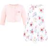 image:imageHudson Baby Infant and Toddler Girls Cotton Dress and Cardigan SetButterfly Floral