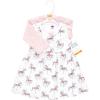 image:imageHudson Baby Infant and Toddler Girls Cotton Dress and Cardigan SetCarousel Horse